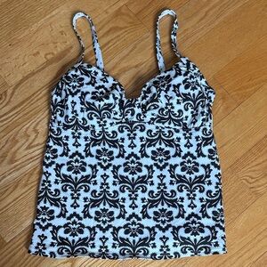Lands' End Underwire Tankini Top 4P